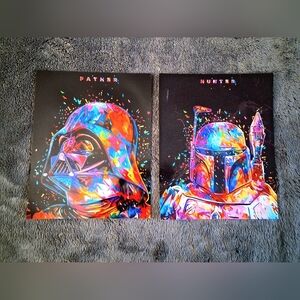 Star Wars Prism Portrait Set Of 2 Boba And Darth Prints